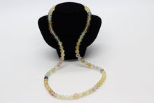 Natural Milti Flourite & Silver Necklace