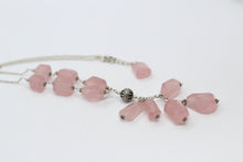 Rose Quartz & Silver Necklace