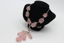 Rose Quartz & Silver Necklace