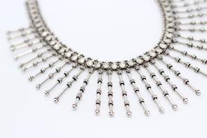 Vintage Silver Spiked Necklace