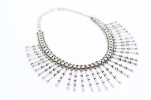 Vintage Silver Spiked Necklace