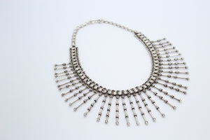 Vintage Silver Spiked Necklace