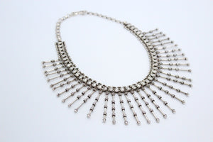 Vintage Silver Spiked Necklace