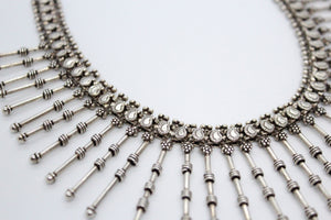 Vintage Silver Spiked Necklace