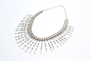 Vintage Silver Spiked Necklace