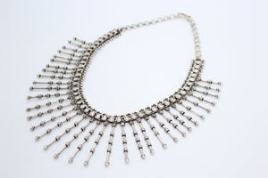 Vintage Silver Spiked Necklace