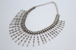 Vintage Silver Spiked Necklace