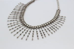 Vintage Silver Spiked Necklace