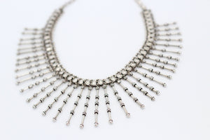 Vintage Silver Spiked Necklace