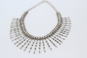 Vintage Silver Spiked Necklace