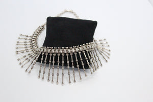 Vintage Silver Spiked Necklace