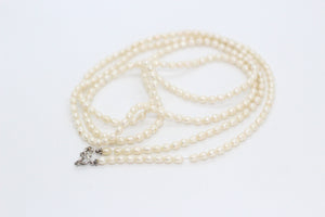 Long Pearl Beaded Necklace