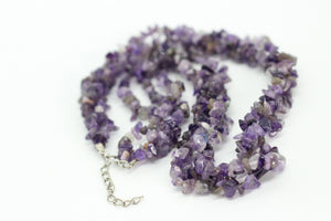 Tripple Amethyst Necklace