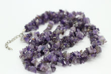 Tripple Amethyst Necklace