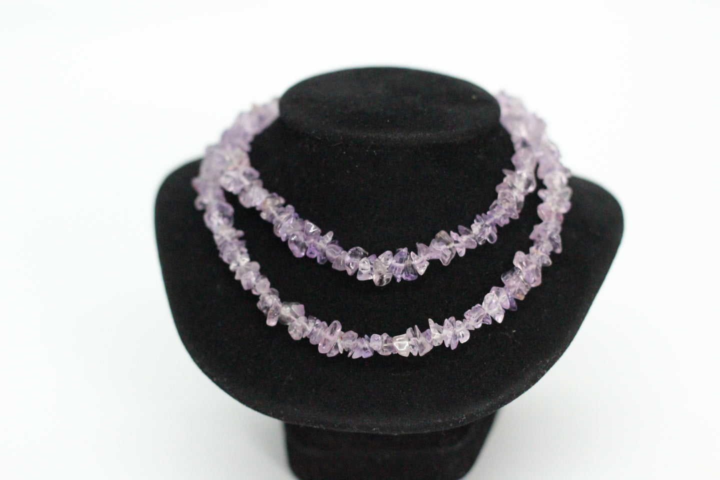 Light Amethyst Chip Necklace