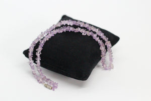 Light Amethyst Chip Necklace