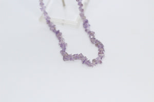 Light Amethyst Chip Necklace