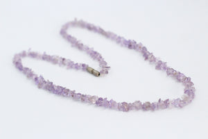 Light Amethyst Chip Necklace