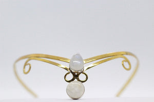 Double Pear & Round Shaped Moonstone